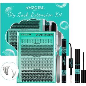 AMZGlRL Lash Extension Kit Individual Lash Clusters 4 Styles D-Mix 5-16mm NEW